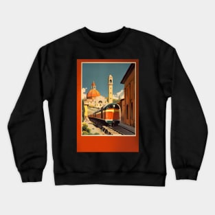 Vintage Travel Poster of the Italy Crewneck Sweatshirt